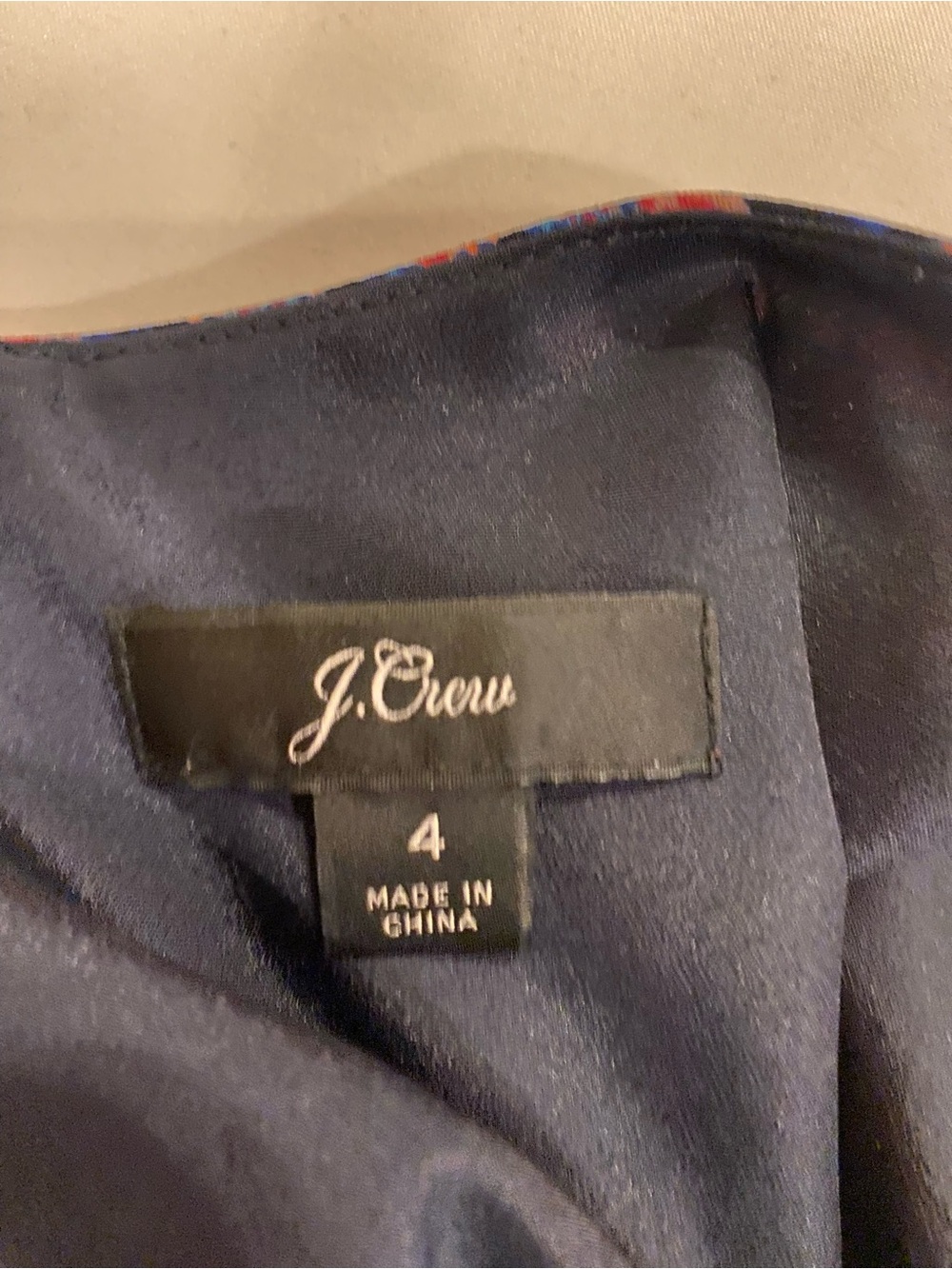 J. Crew Navy Floral Wrap Maxi Dress with Pink Accents - Picture 4 of 4